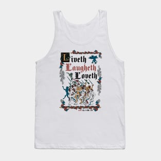 Live Laugh Love Medieval Style - funny retro vintage English history Tank Top